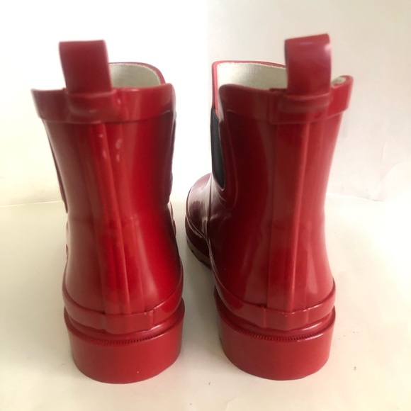 NORTY Women’s Red Ankle Waterproof Winter Rain Boots Size 7 - Picture 8 of 15
